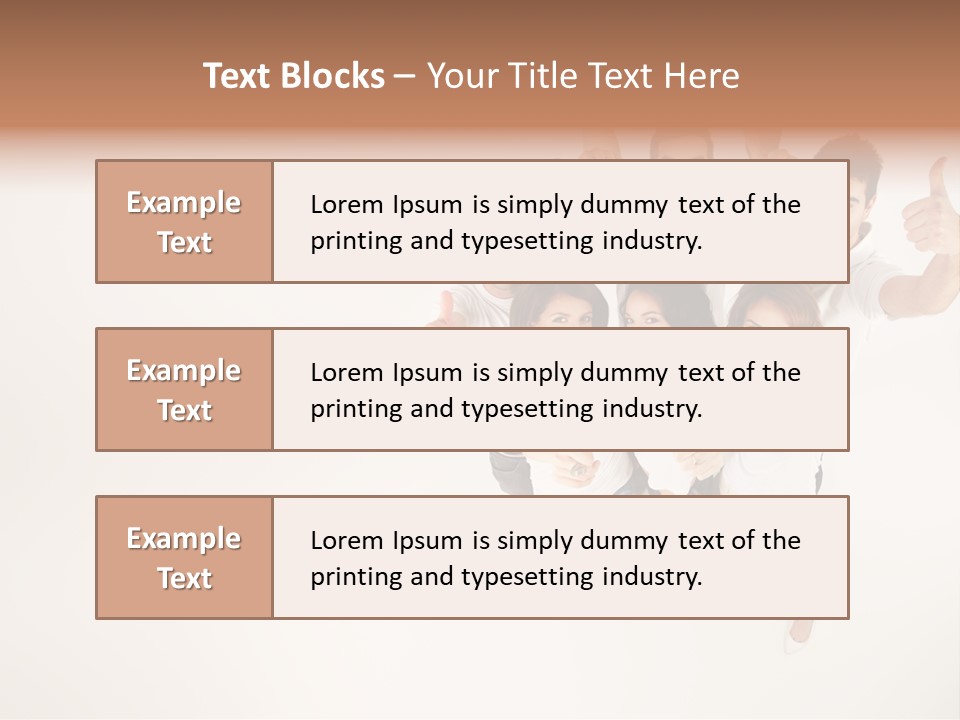 Advertising Hands Image PowerPoint Template