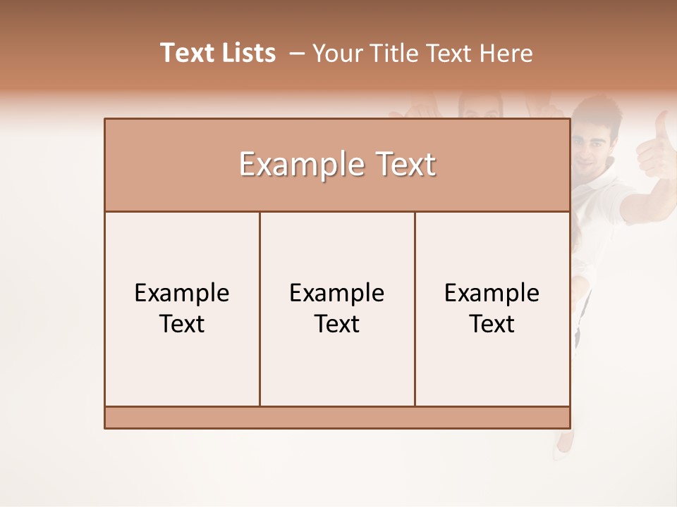 Advertising Hands Image PowerPoint Template