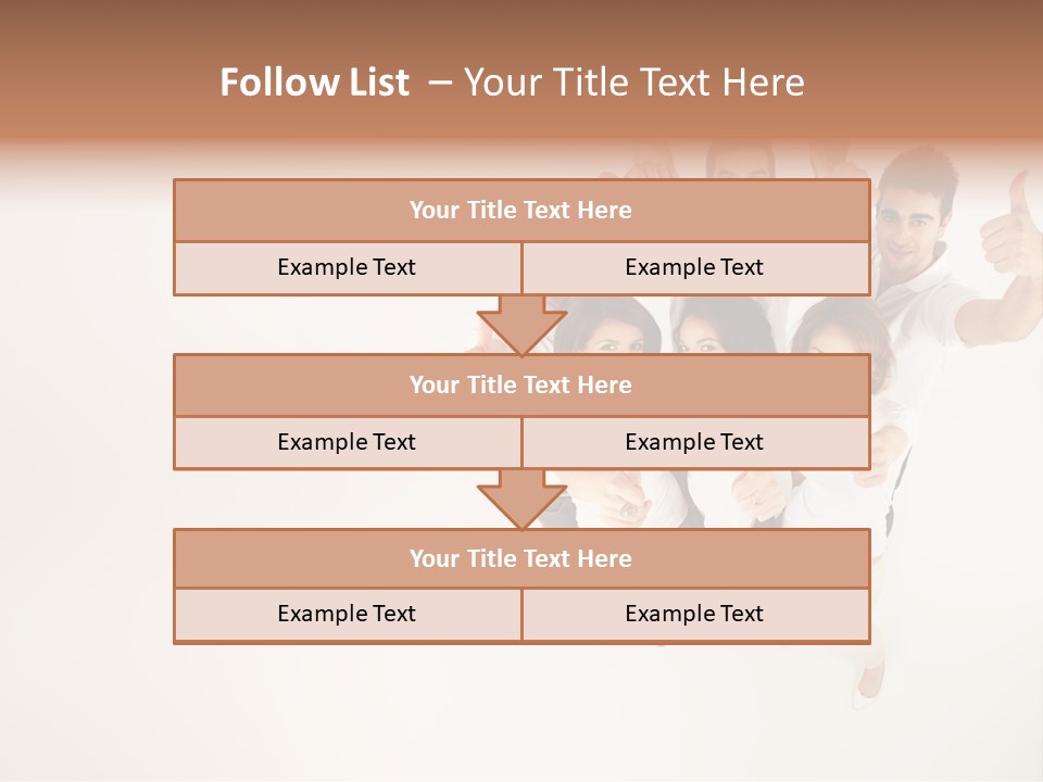Advertising Hands Image PowerPoint Template