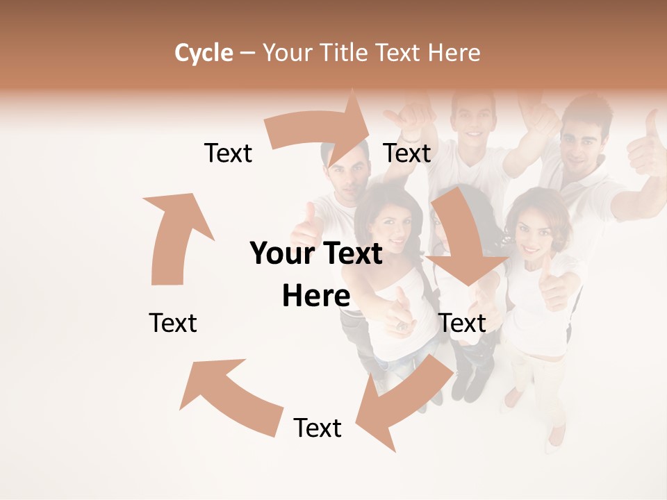 Advertising Hands Image PowerPoint Template