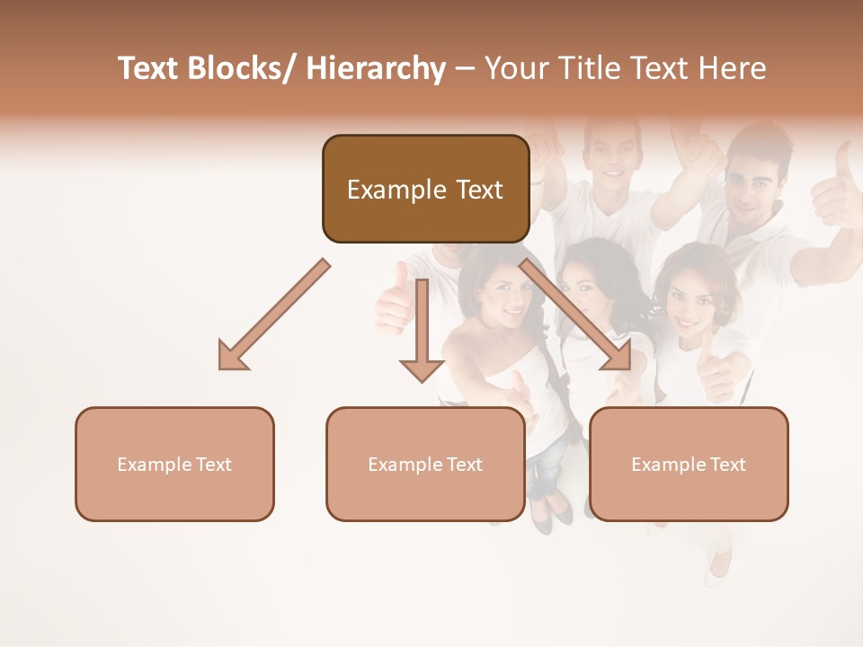 Advertising Hands Image PowerPoint Template