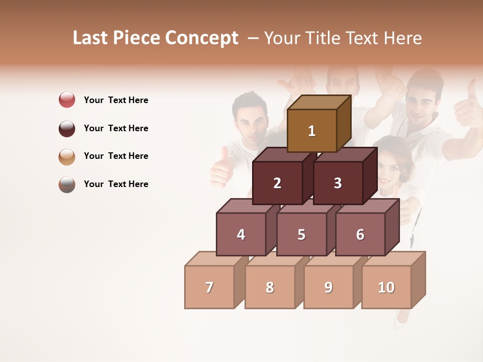 Advertising Hands Image PowerPoint Template