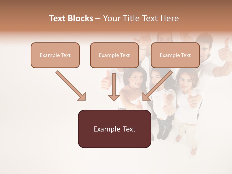Advertising Hands Image PowerPoint Template