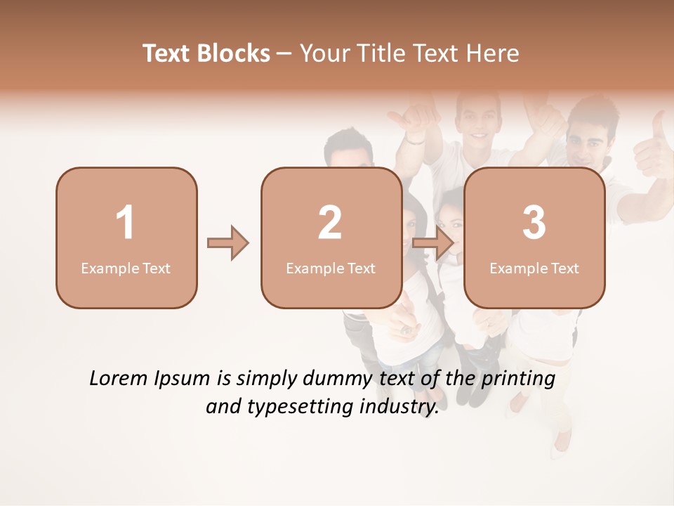 Advertising Hands Image PowerPoint Template