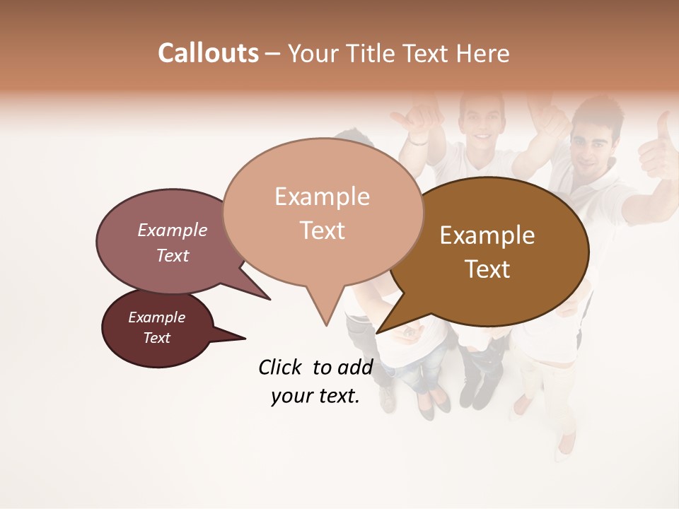 Advertising Hands Image PowerPoint Template