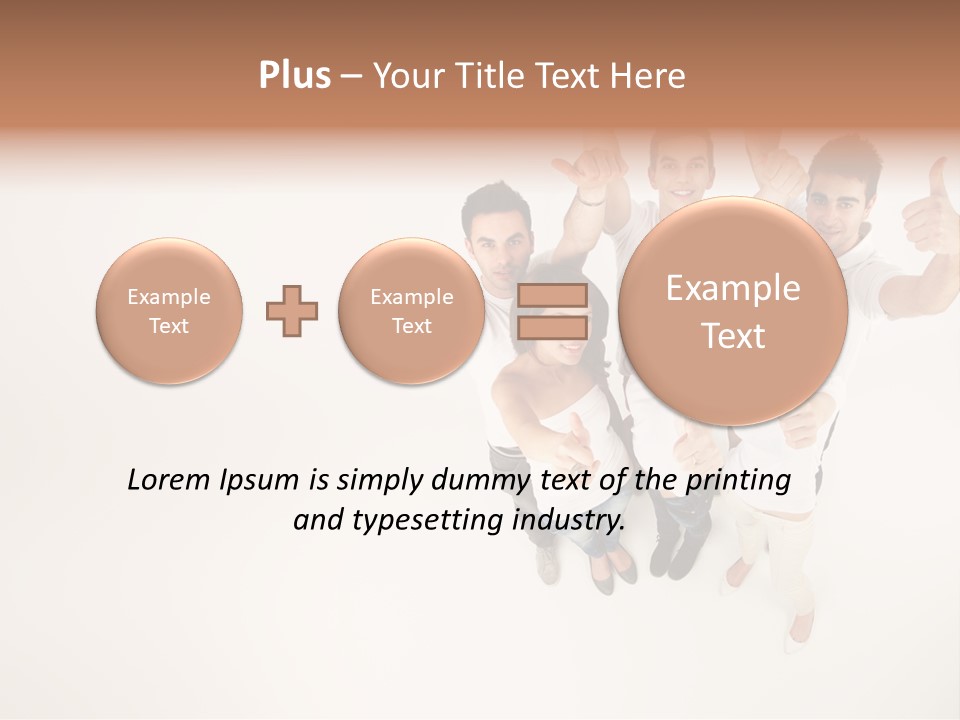 Advertising Hands Image PowerPoint Template