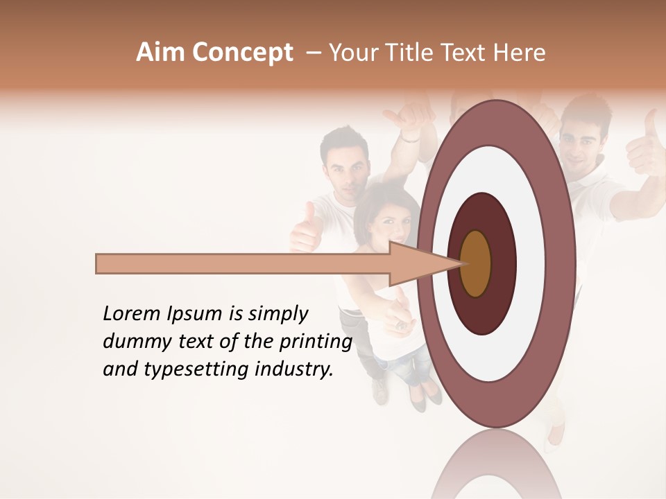 Advertising Hands Image PowerPoint Template