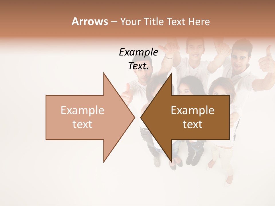 Advertising Hands Image PowerPoint Template