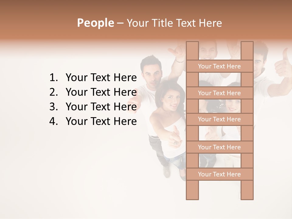 Advertising Hands Image PowerPoint Template