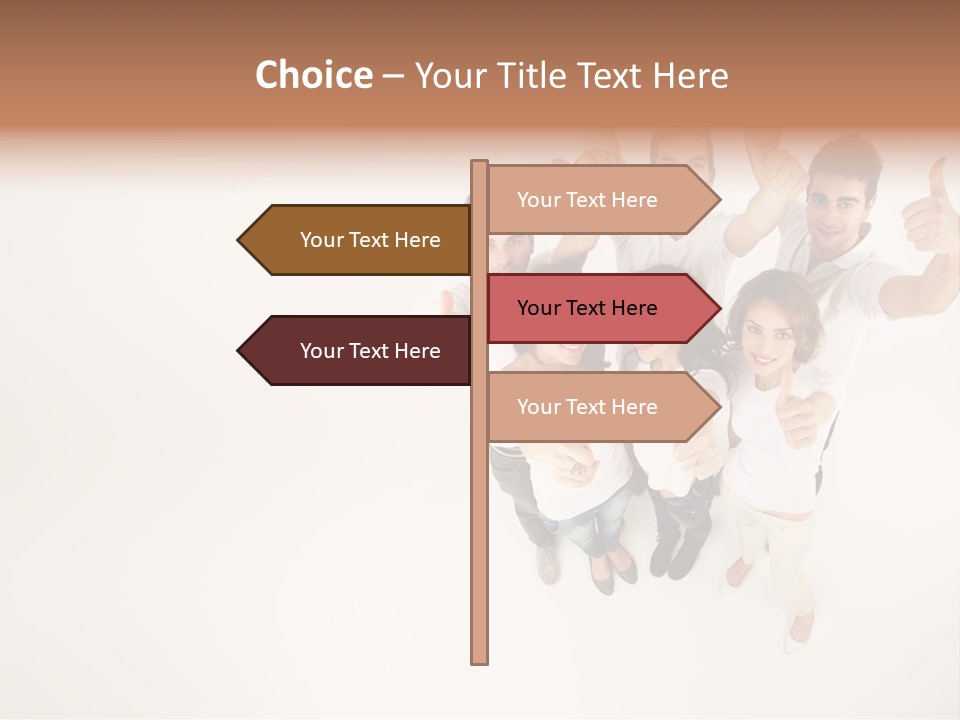 Advertising Hands Image PowerPoint Template