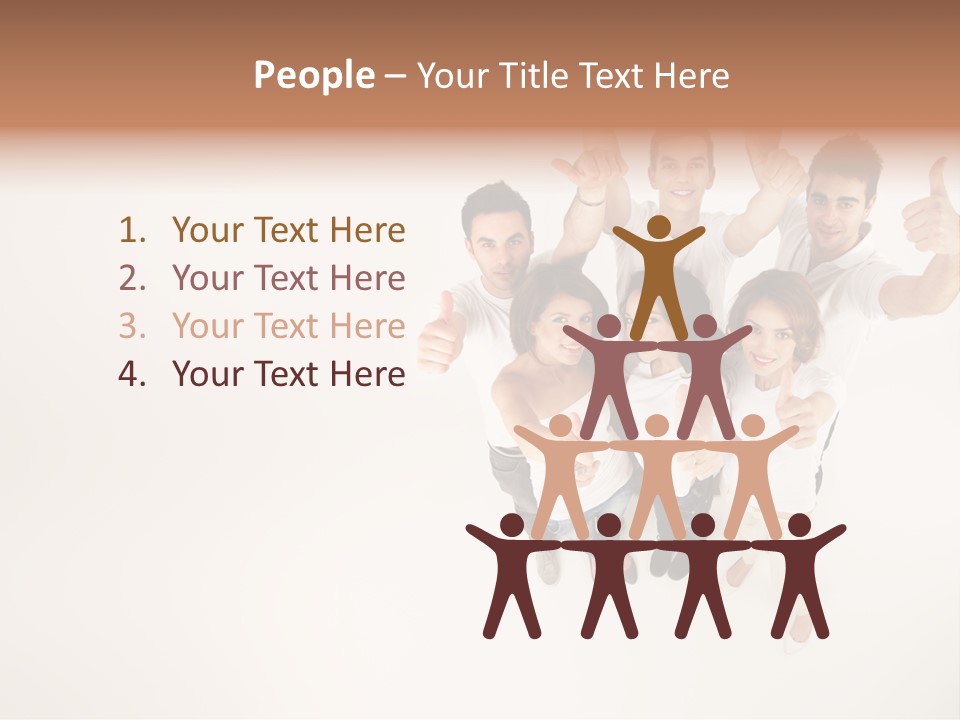 Advertising Hands Image PowerPoint Template