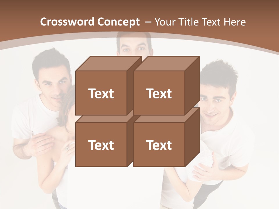 Male Young Advertise PowerPoint Template