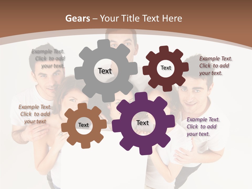 Male Young Advertise PowerPoint Template