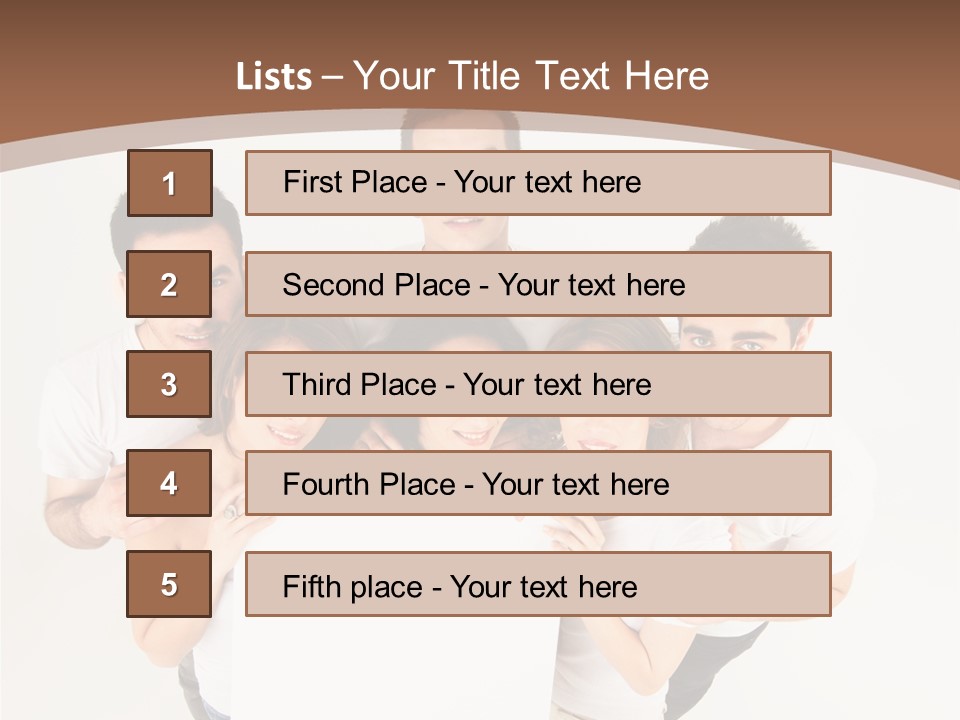 Male Young Advertise PowerPoint Template