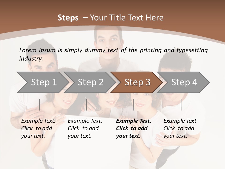 Male Young Advertise PowerPoint Template