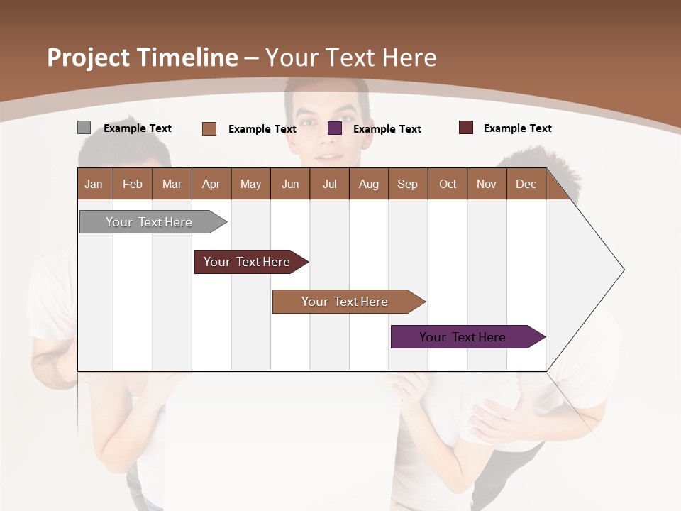 Male Young Advertise PowerPoint Template