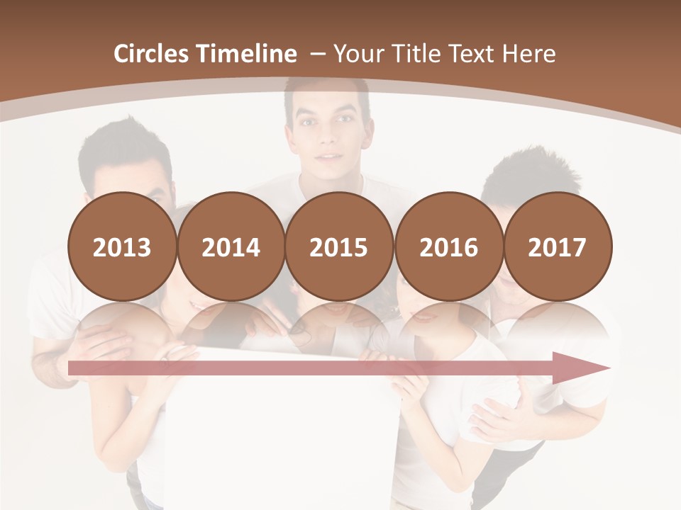 Male Young Advertise PowerPoint Template