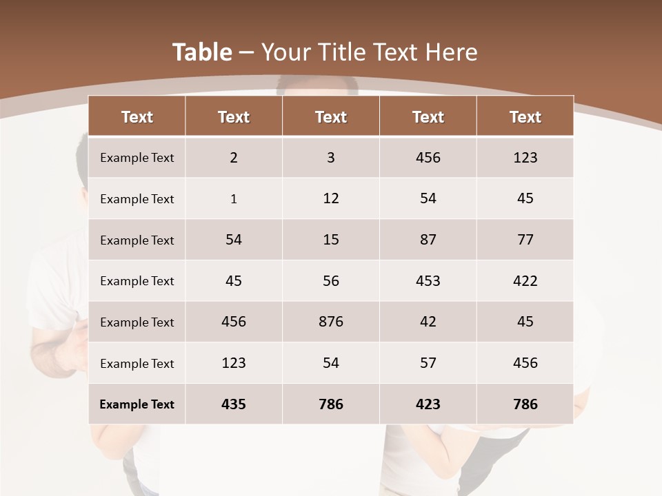 Male Young Advertise PowerPoint Template