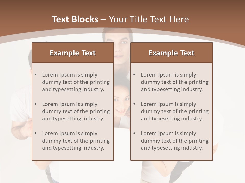 Male Young Advertise PowerPoint Template