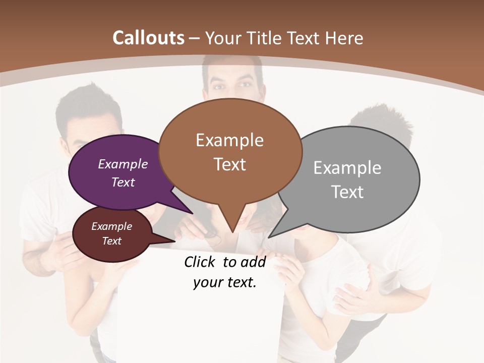 Male Young Advertise PowerPoint Template