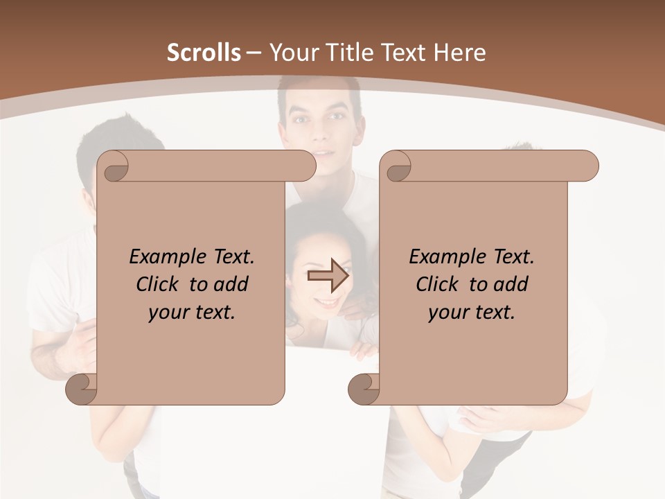 Male Young Advertise PowerPoint Template