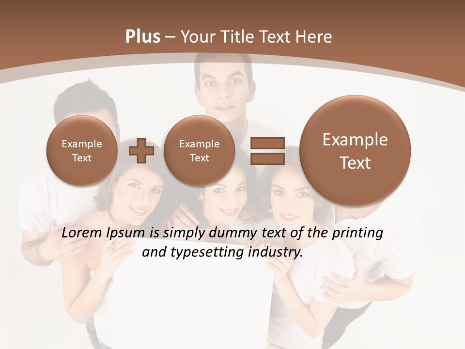 Male Young Advertise PowerPoint Template