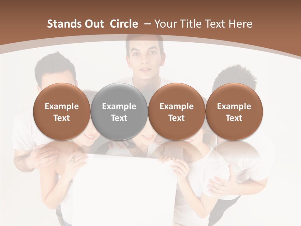 Male Young Advertise PowerPoint Template