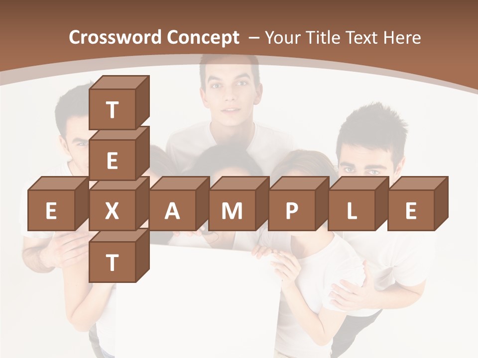 Male Young Advertise PowerPoint Template