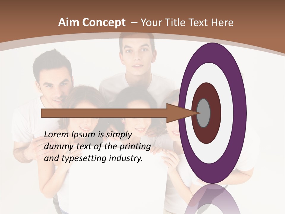 Male Young Advertise PowerPoint Template