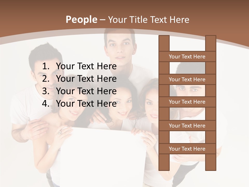 Male Young Advertise PowerPoint Template