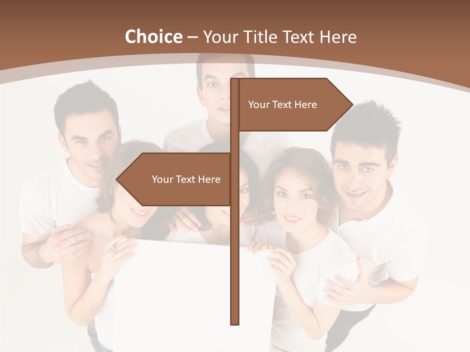 Male Young Advertise PowerPoint Template