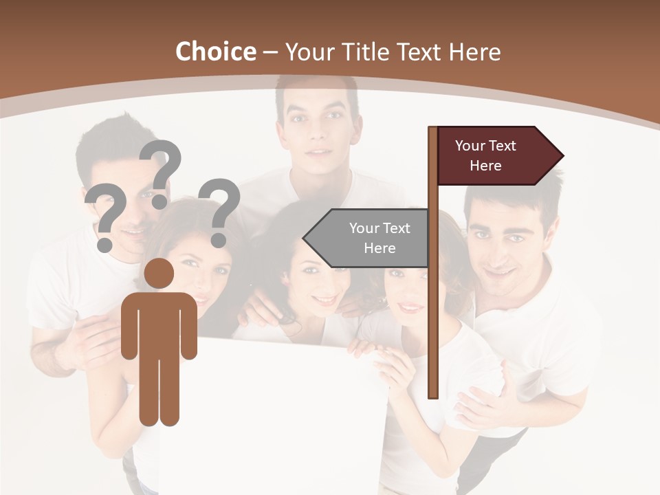 Male Young Advertise PowerPoint Template