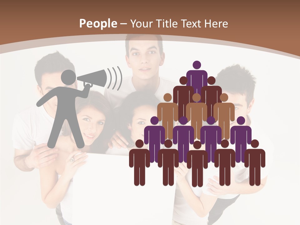 Male Young Advertise PowerPoint Template