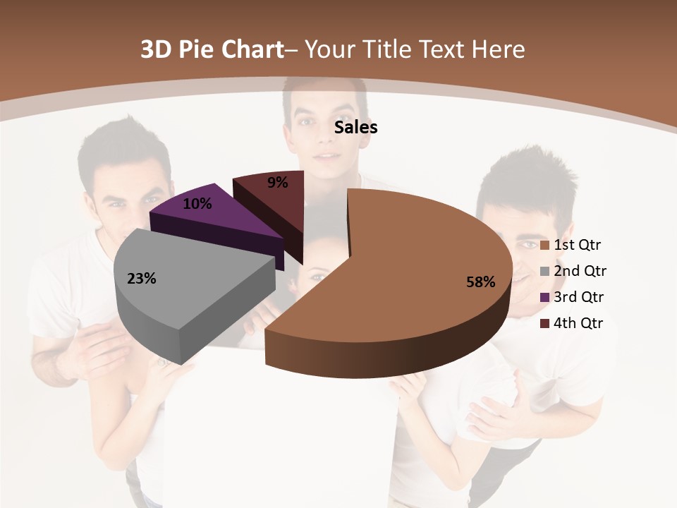Male Young Advertise PowerPoint Template
