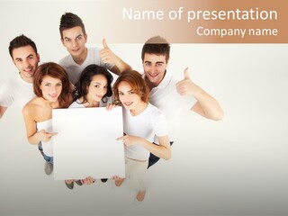 Copyspace Male Edge PowerPoint Template