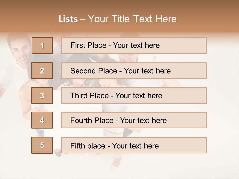 Copyspace Male Edge PowerPoint Template