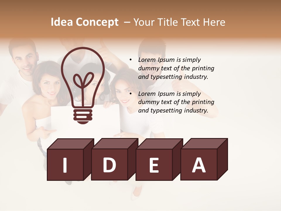 Copyspace Male Edge PowerPoint Template