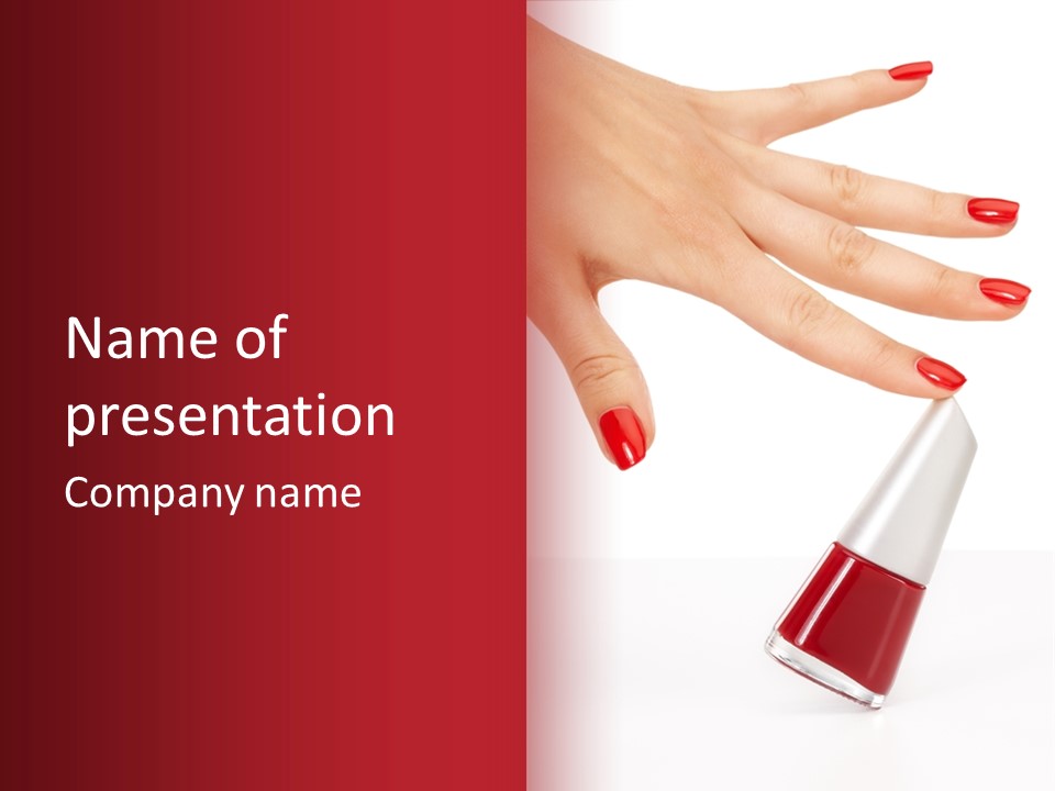 Luxury Purity Fingernail PowerPoint Template