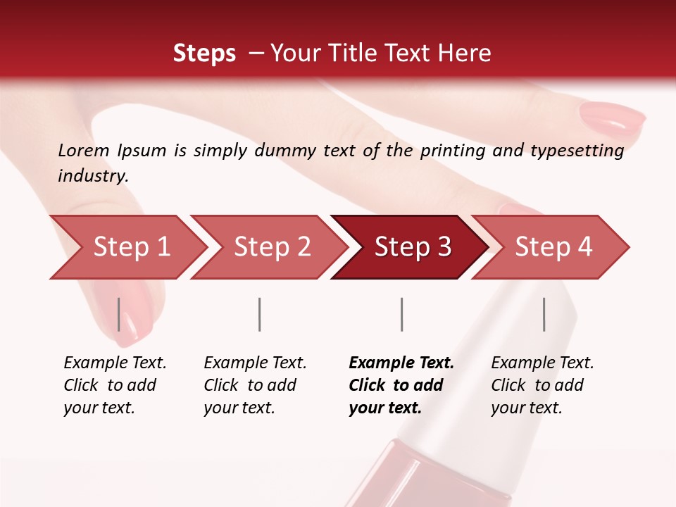 Luxury Purity Fingernail PowerPoint Template