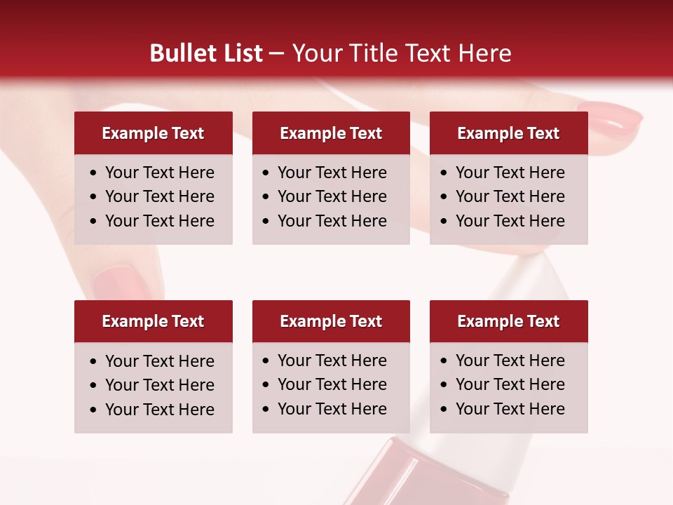 Luxury Purity Fingernail PowerPoint Template