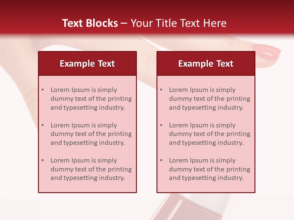 Luxury Purity Fingernail PowerPoint Template