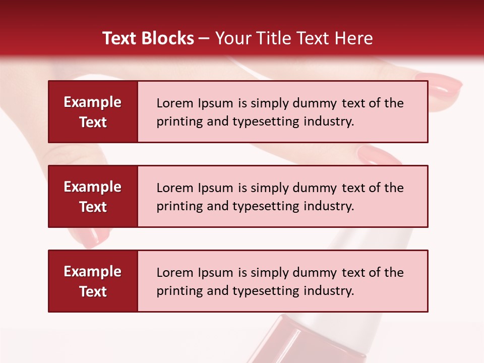 Luxury Purity Fingernail PowerPoint Template