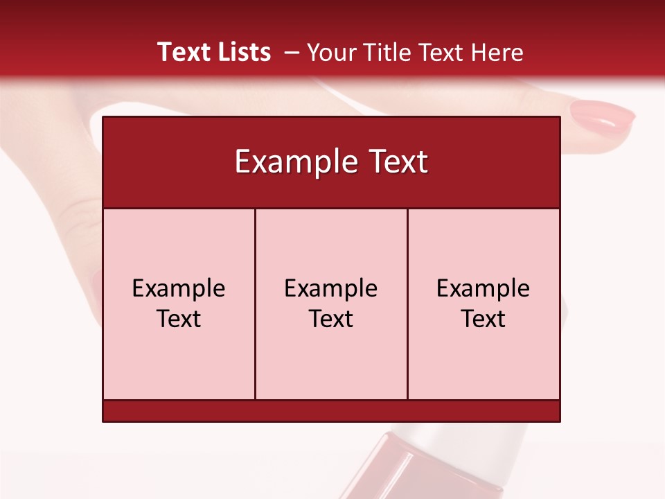 Luxury Purity Fingernail PowerPoint Template