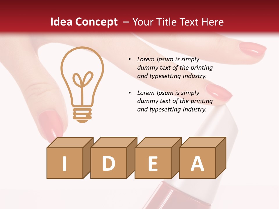 Luxury Purity Fingernail PowerPoint Template