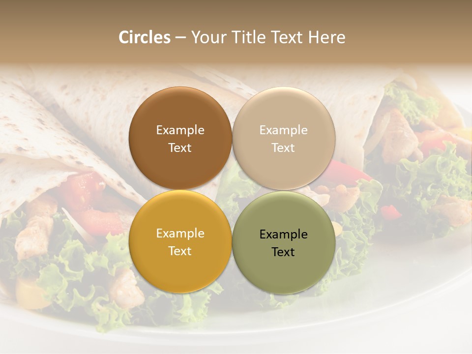 White Food Fast Food PowerPoint Template