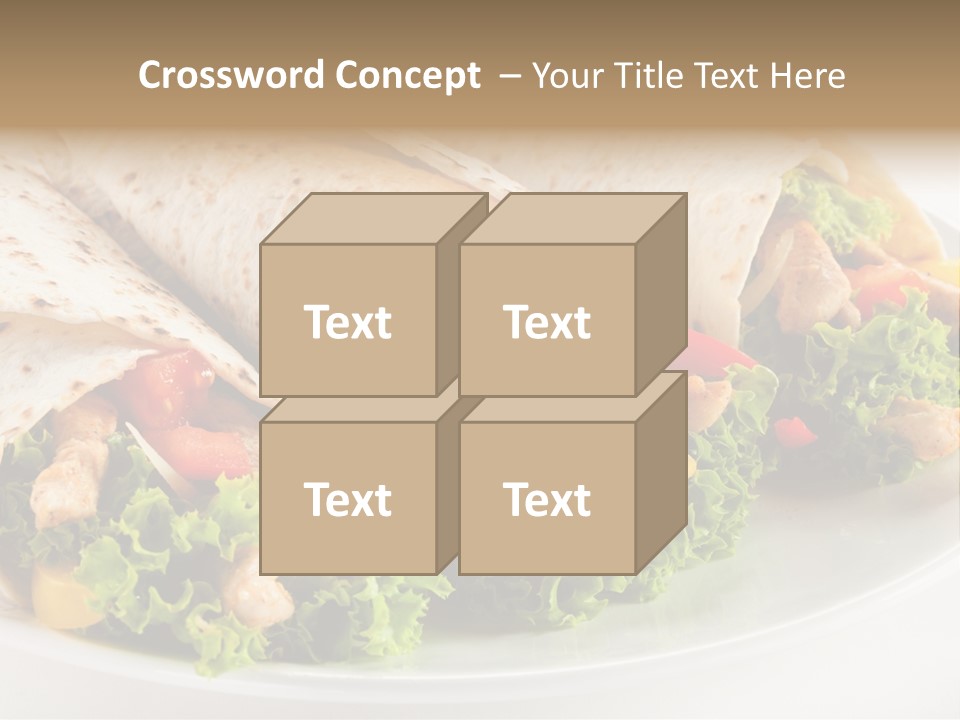 White Food Fast Food PowerPoint Template