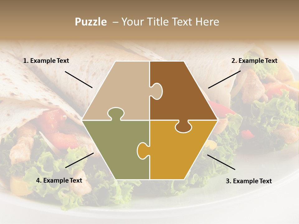 White Food Fast Food PowerPoint Template