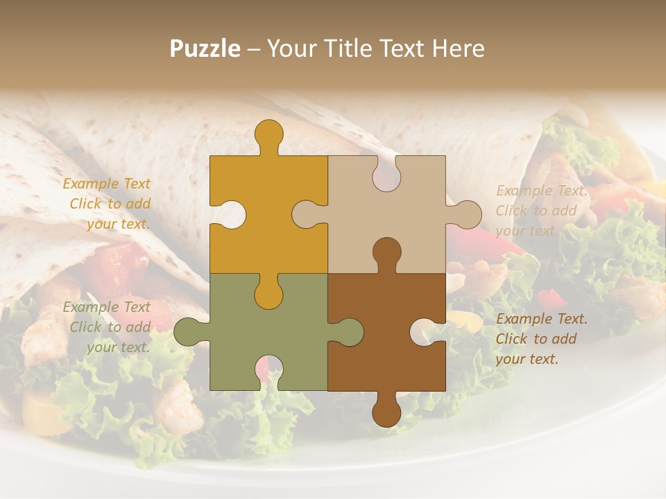 White Food Fast Food PowerPoint Template