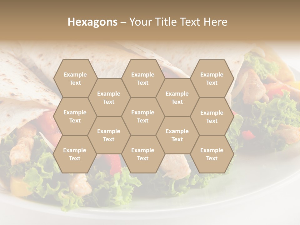 White Food Fast Food PowerPoint Template