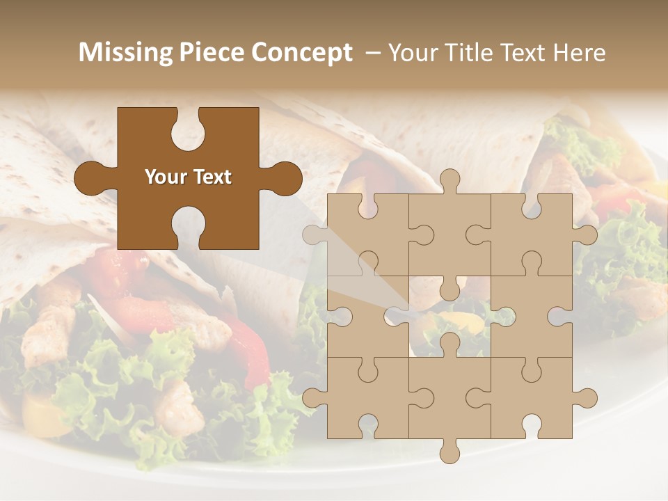 White Food Fast Food PowerPoint Template